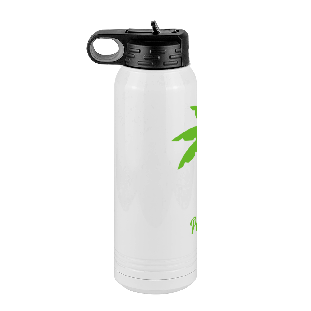 Personalized Beach Fun Water Bottle (30 oz) - Palm Tree - Left View
