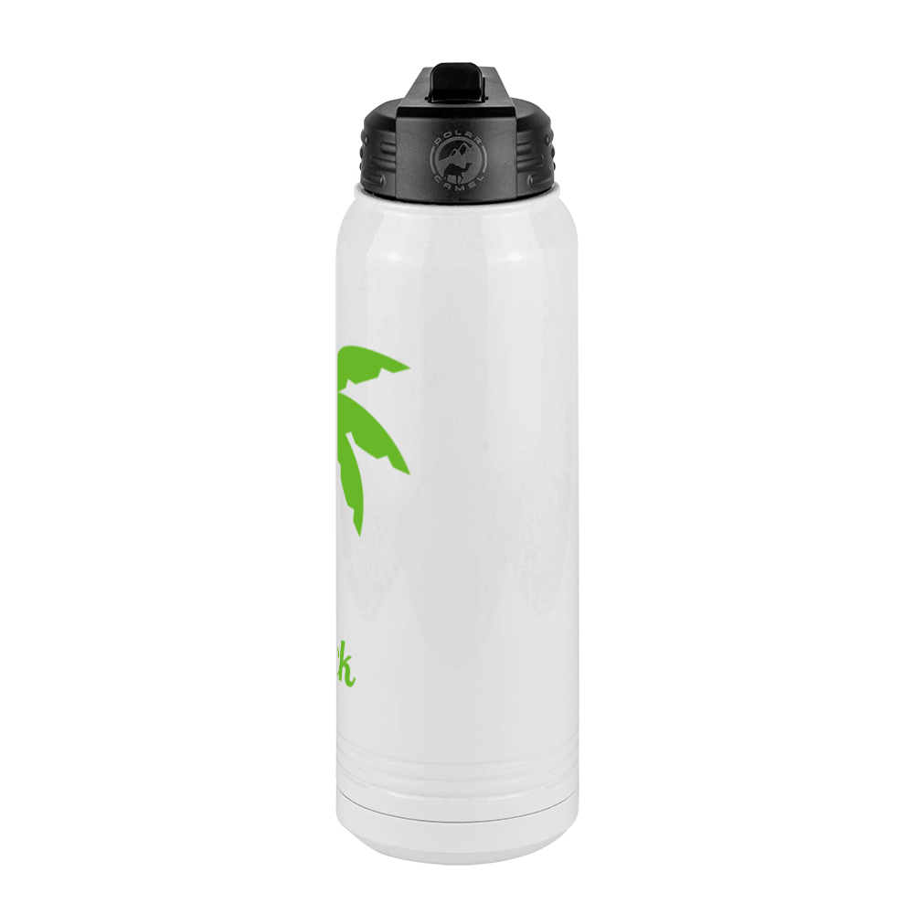 Personalized Beach Fun Water Bottle (30 oz) - Palm Tree - Right View