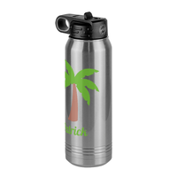 Thumbnail for Personalized Beach Fun Water Bottle (30 oz) - Palm Tree - Front Right View