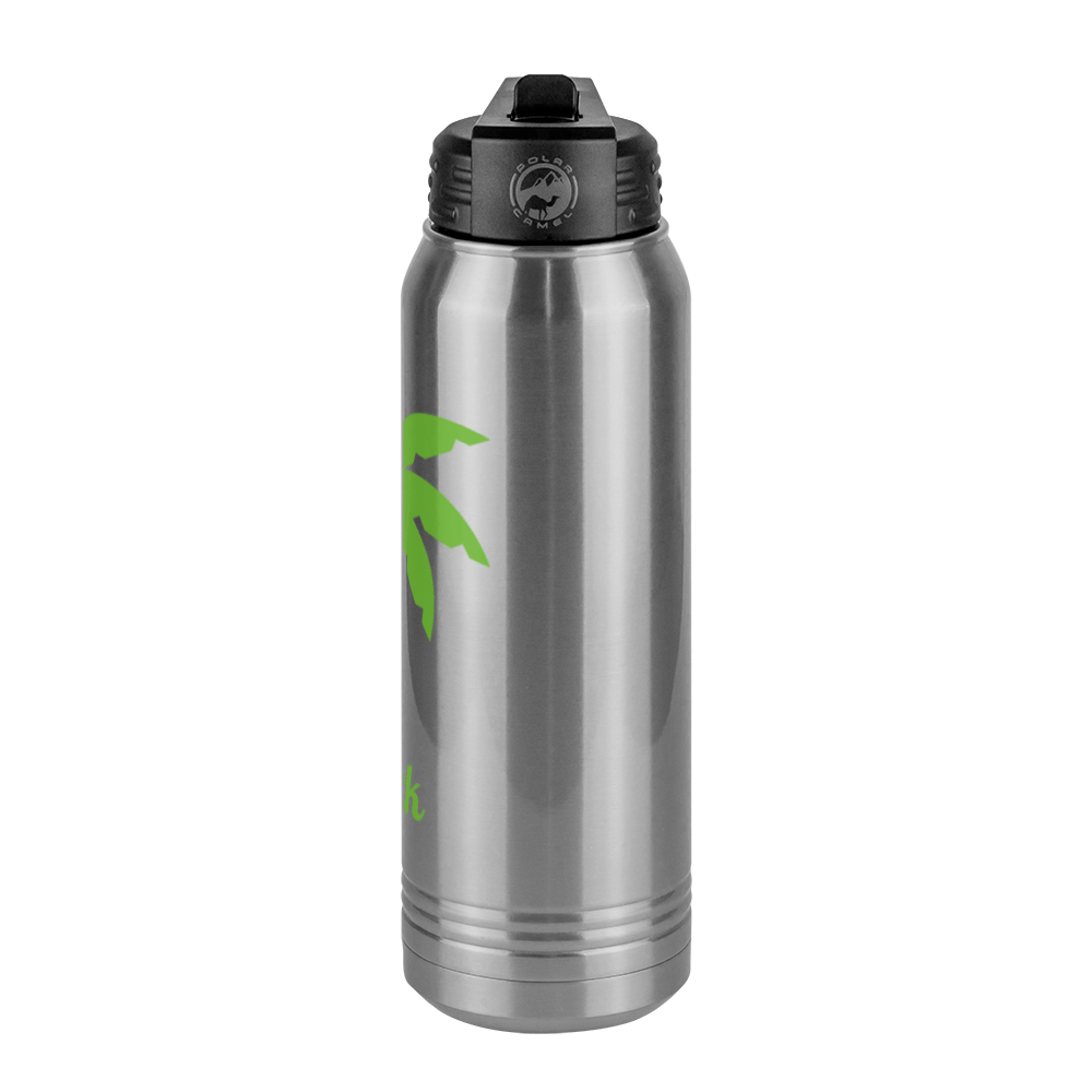 Personalized Beach Fun Water Bottle (30 oz) - Palm Tree - Right View