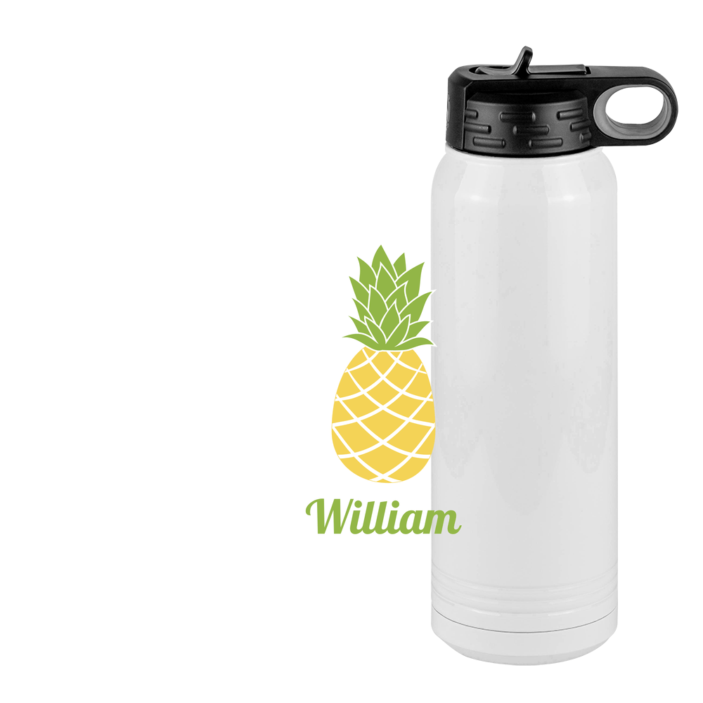 Personalized Beach Fun Water Bottle (30 oz) - Pineapple - Design View