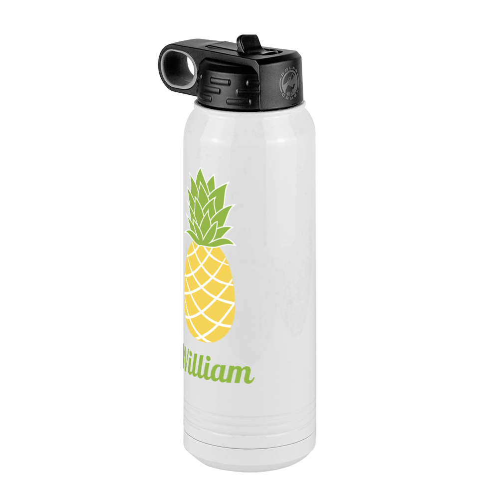 Personalized Beach Fun Water Bottle (30 oz) - Pineapple - Front Right View