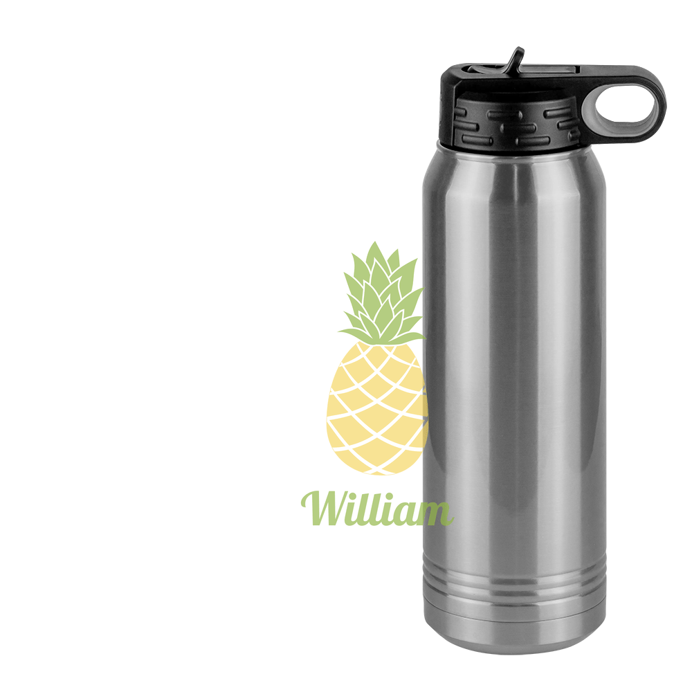 Personalized Beach Fun Water Bottle (30 oz) - Pineapple - Design View