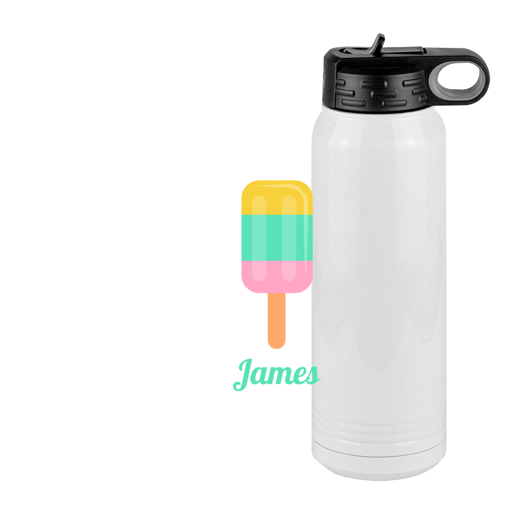 Personalized Beach Fun Water Bottle (30 oz) - Popsicle - Design View