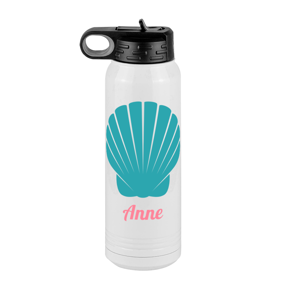 Personalized Beach Fun Water Bottle (30 oz) - Seashell - Front View