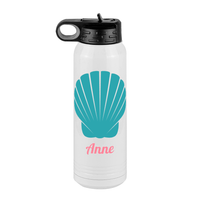 Thumbnail for Personalized Beach Fun Water Bottle (30 oz) - Seashell - Front View