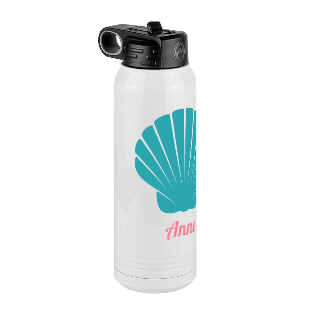 Personalized Beach Fun Water Bottle (30 oz) - Seashell - Front Left View