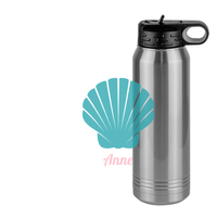 Thumbnail for Personalized Beach Fun Water Bottle (30 oz) - Seashell - Design View
