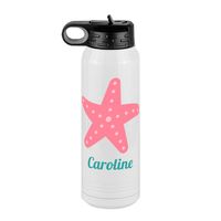 Thumbnail for Personalized Beach Fun Water Bottle (30 oz) - Starfish - Front View