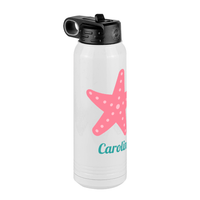 Thumbnail for Personalized Beach Fun Water Bottle (30 oz) - Starfish - Front Left View