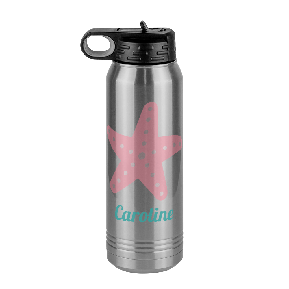 Personalized Beach Fun Water Bottle (30 oz) - Starfish - Front View