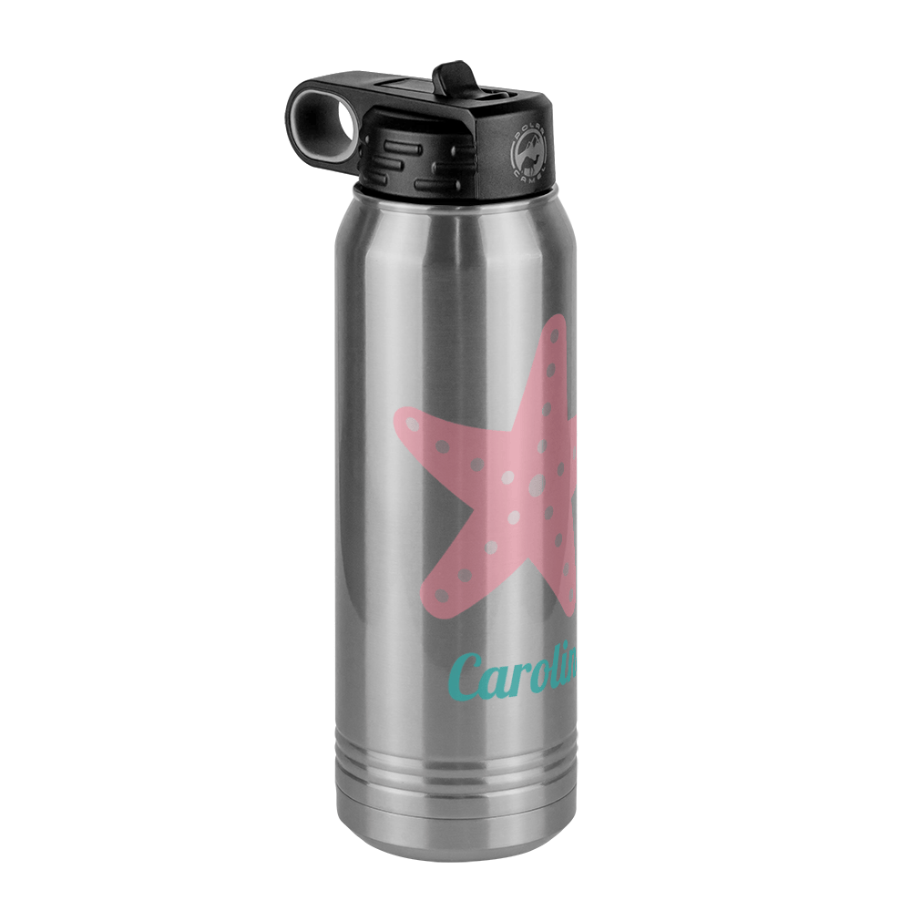 Personalized Beach Fun Water Bottle (30 oz) - Starfish - Front Left View