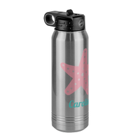 Thumbnail for Personalized Beach Fun Water Bottle (30 oz) - Starfish - Front Left View