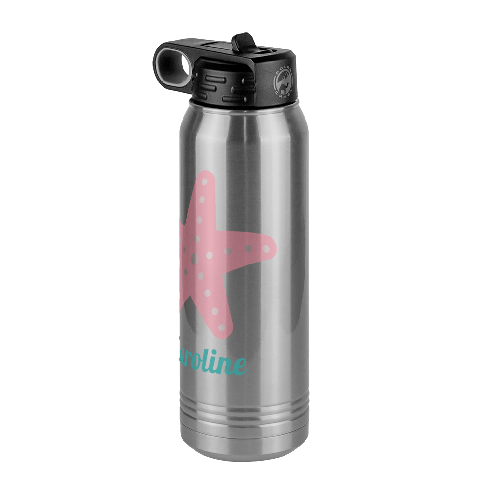Personalized Beach Fun Water Bottle (30 oz) - Starfish - Front Right View