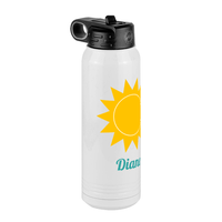 Thumbnail for Personalized Beach Fun Water Bottle (30 oz) - Sun - Front Left View