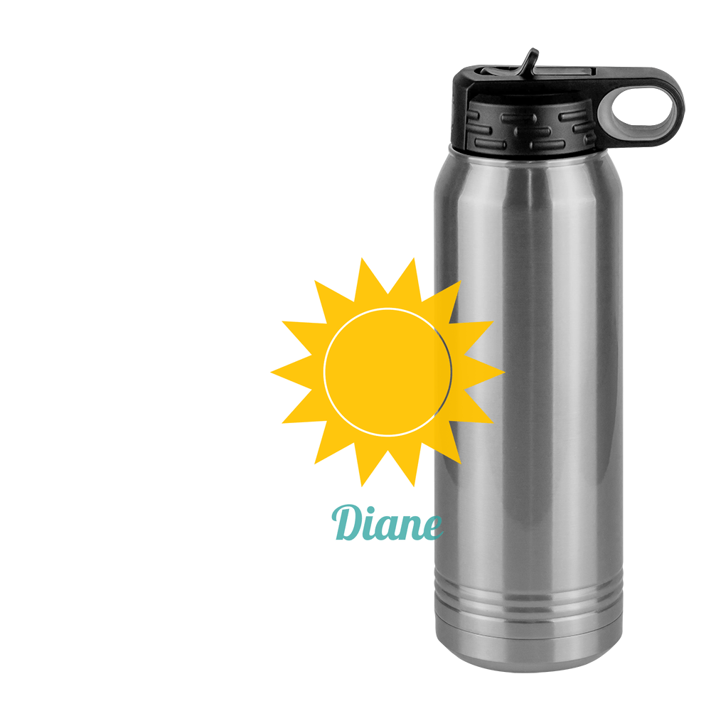Personalized Beach Fun Water Bottle (30 oz) - Sun - Design View