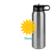 Thumbnail for Personalized Beach Fun Water Bottle (30 oz) - Sun - Design View