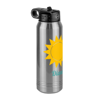 Thumbnail for Personalized Beach Fun Water Bottle (30 oz) - Sun - Front Left View