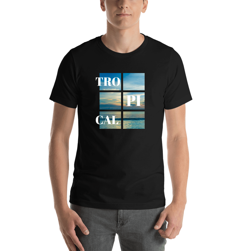 Beach Horizon T-Shirt - Black - Shirt View