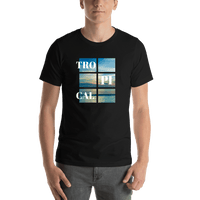 Thumbnail for Beach Horizon T-Shirt - Black - Shirt View