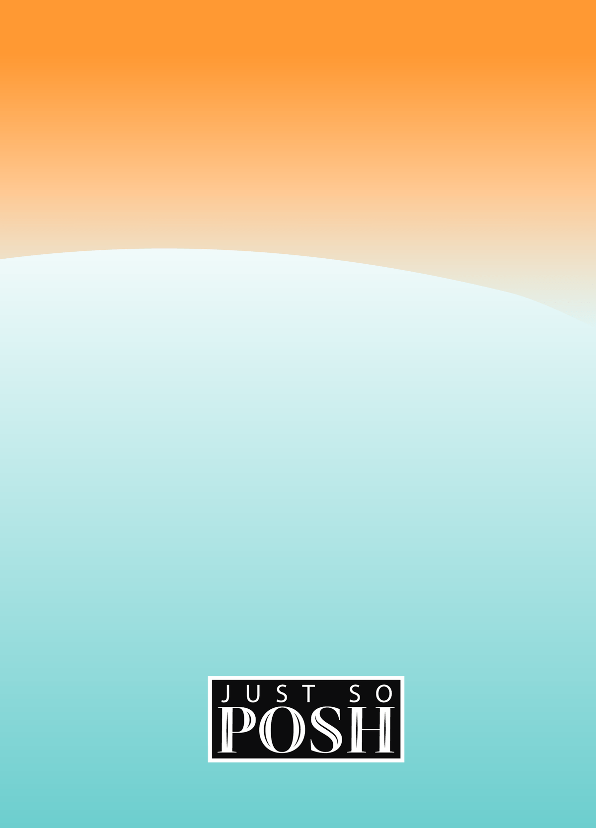 Personalized Beach Journal XVIII - Snorkel Fun - Orange Background - Back View