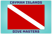 Thumbnail for Personalized Beach Placemat II - Dive Masters - Teal Background -  View