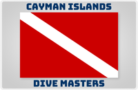 Thumbnail for Personalized Beach Placemat II - Dive Masters - Grey Background -  View