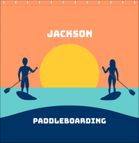 Thumbnail for Personalized Beach Shower Curtain XI - Paddleboarding - Decorate View