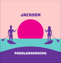 Thumbnail for Personalized Beach Shower Curtain XI - Paddleboarding - Decorate View