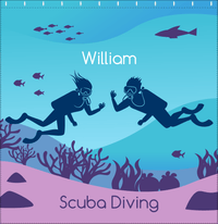 Thumbnail for Personalized Beach Shower Curtain XV - Scuba Diving - Decorate View
