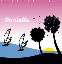 Thumbnail for Personalized Beach Shower Curtain XVI - Windsurfing - Decorate View