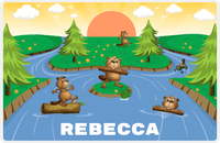 Thumbnail for Personalized Beavers Placemat II - Confluence Buddies - Yellow Background -  View