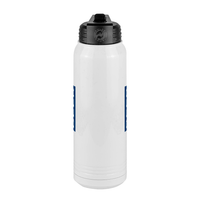 Thumbnail for Personalized Beer Water Bottle (30 oz) - Rotated Text - Center View