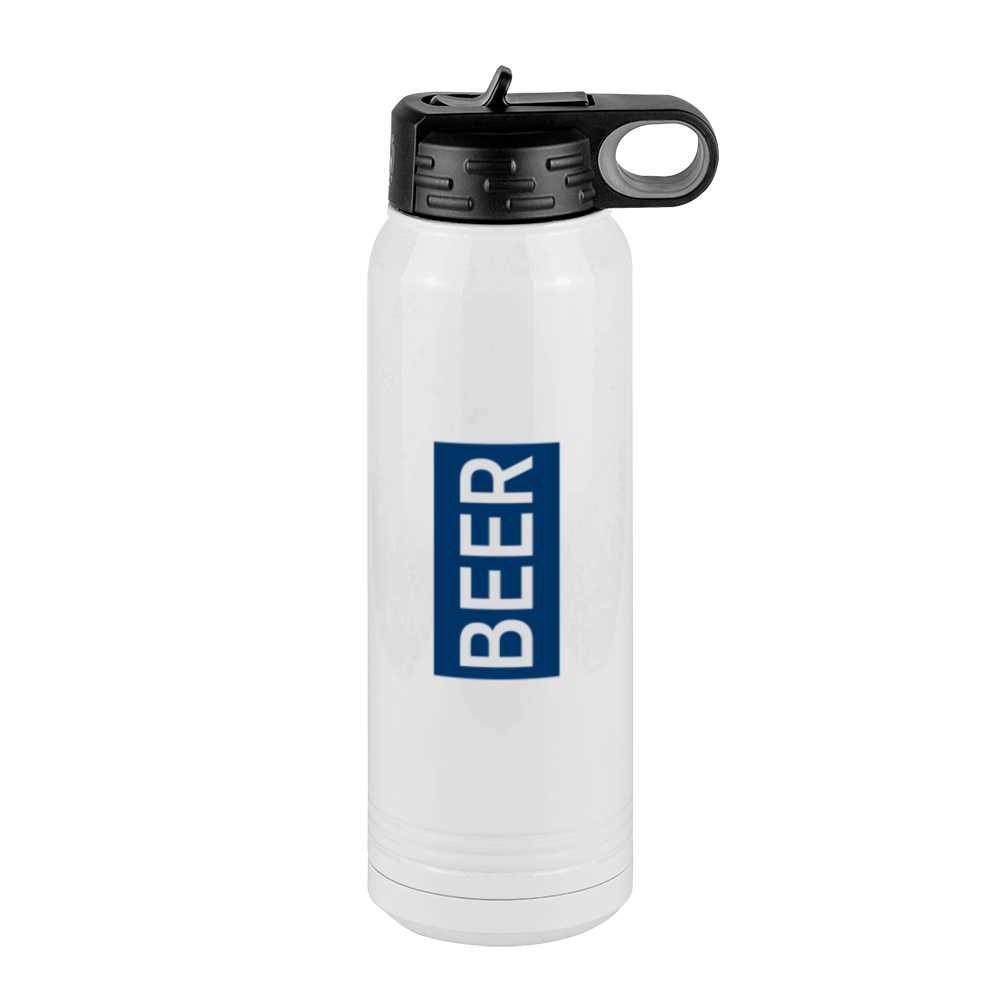 Personalized Beer Water Bottle (30 oz) - Rotated Text - Right View