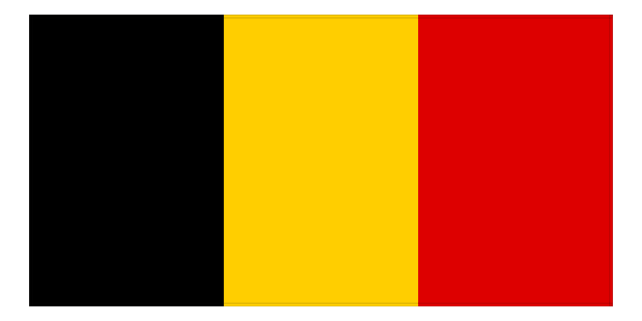Belgium Flag Beach Towel - Front View