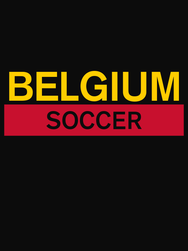 Belgium Soccer T-Shirt - Black - Decorate View