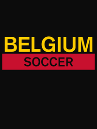Thumbnail for Belgium Soccer T-Shirt - Black - Decorate View