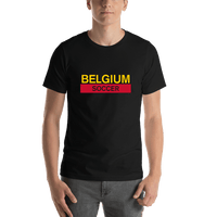 Thumbnail for Belgium Soccer T-Shirt - Black - Shirt View