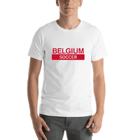 Thumbnail for Belgium Soccer T-Shirt - White - Shirt View