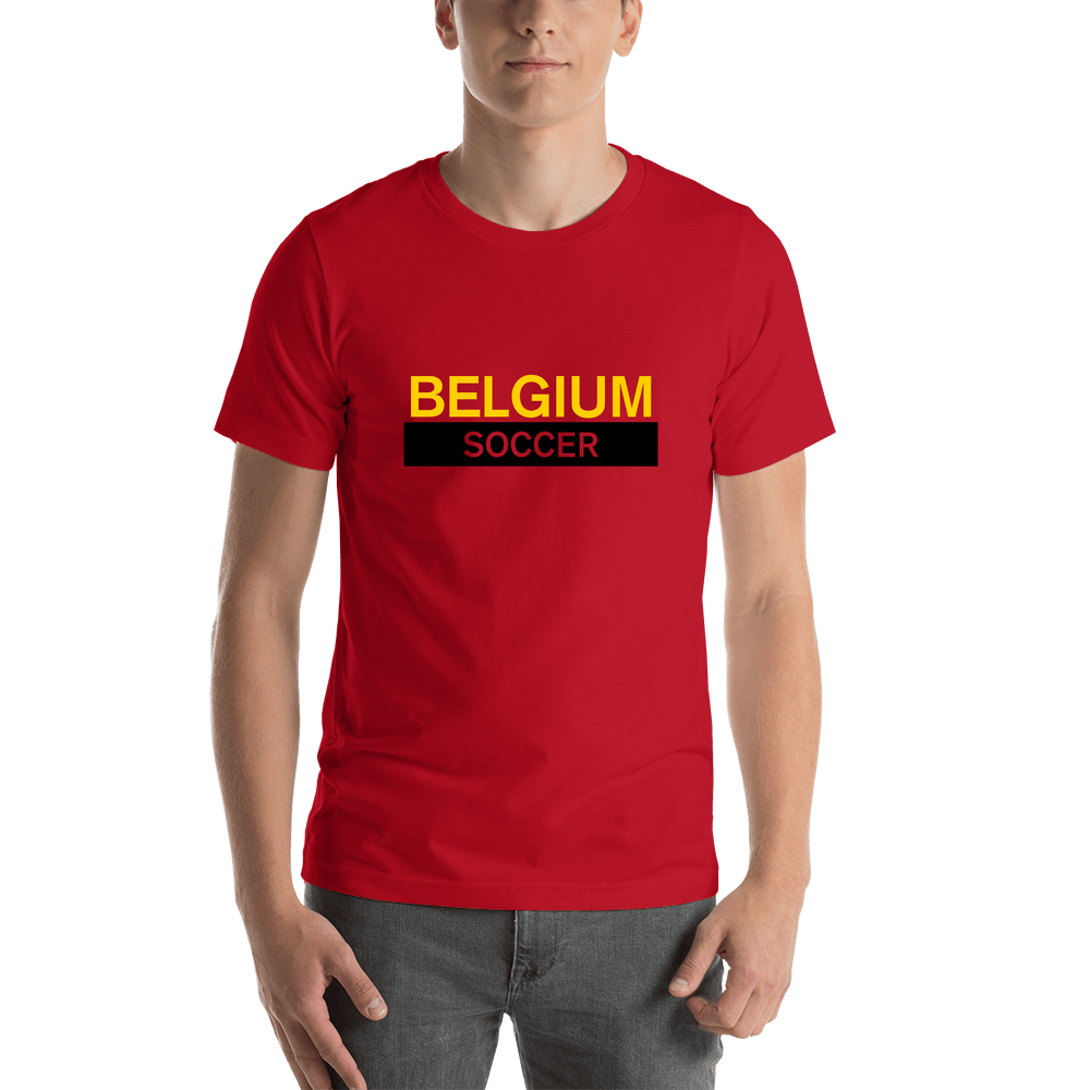 Belgium Soccer T-Shirt - Red - Shirt View