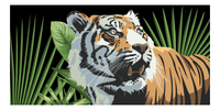 Thumbnail for Personalized Bengal Tiger Beach Towel - Front View