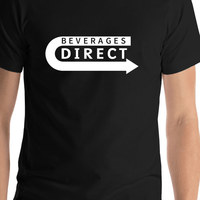 Thumbnail for Beverages Direct T-Shirt - Black - Shirt Close-Up View