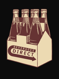 Thumbnail for Beverages Direct Bottles T-Shirt - Black - Decorate View