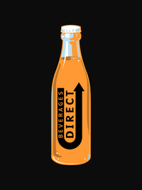 Thumbnail for Beverages Direct Bottle T-Shirt - Black - Decorate View