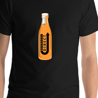 Thumbnail for Beverages Direct Bottle T-Shirt - Black - Shirt Close-Up View