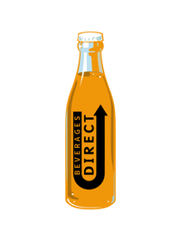 Thumbnail for Beverages Direct Bottle T-Shirt - White - Decorate View