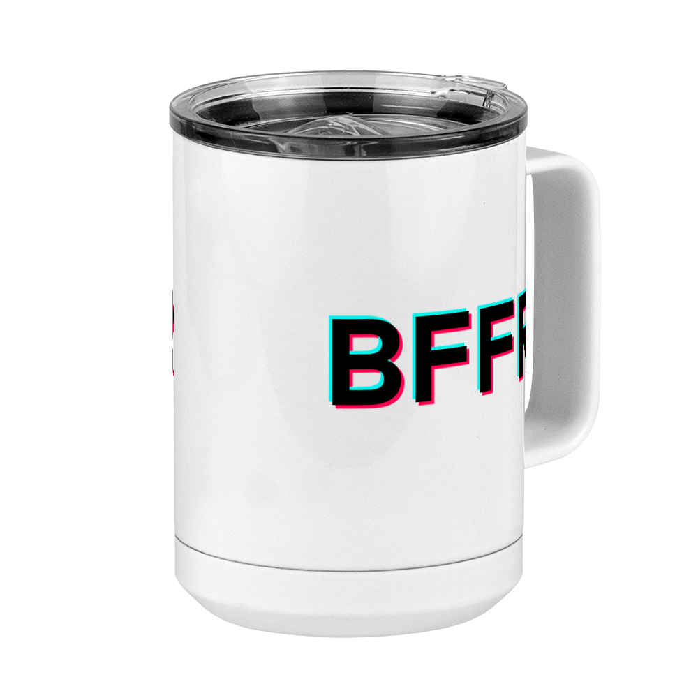 BFFR Coffee Mug Tumbler with Handle (15 oz) - TikTok Trends - Front Right View