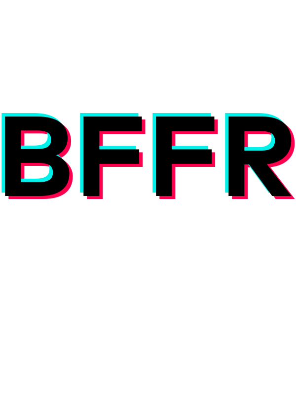 BFFR T-Shirt - White - TikTok Trends - Decorate View
