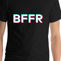 Thumbnail for BFFR T-Shirt - Black - TikTok Trends - Shirt Close-Up View