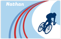 Thumbnail for Personalized Bicycle Placemat X - Cyclist Silhouette I -  View